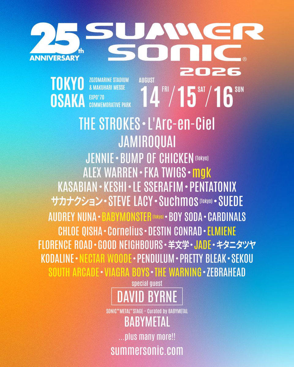 TheWarningBand2's tweet photo. SEE YOU AT #SUMMERSONIC JAPAN! 🇯🇵 https://t.co/cyPx0Mdf34