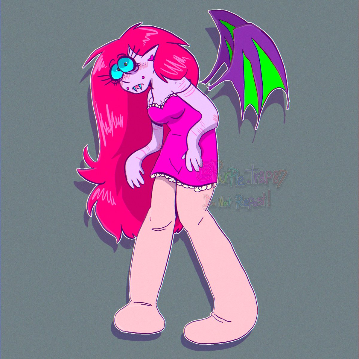 Vampire girl totally not evil don't worry 
#oc #originalcharacter