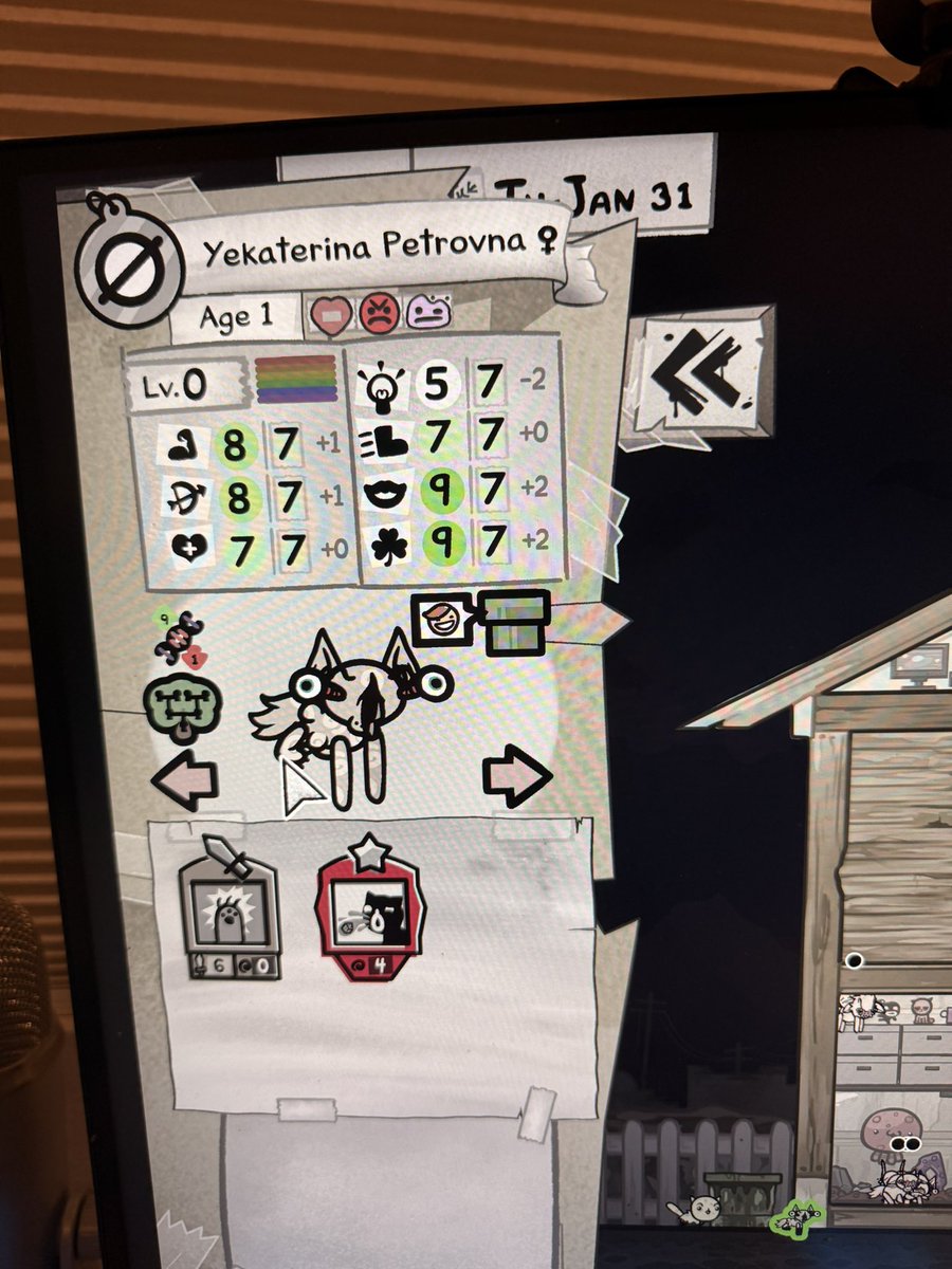 Reaversfall's tweet photo. Just got @katya_zamo in #mewgenics and I’m going to cherish it forever https://t.co/6k6k1uOizx