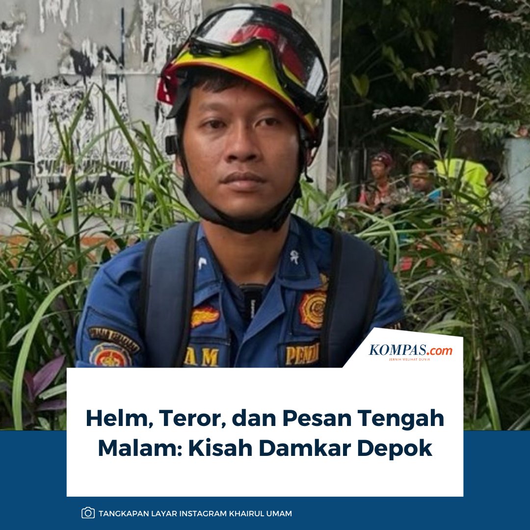kompascom's tweet image. Anggota pemadam kebakaran (damkar) di Kota Depok, Khairul Umam, mengaku mendapat teror setelah mengunggah konten edukasi mengenai fungsi helm.

Baca di sini: megapolitan.kompas.com/read/2026/02/2…

~AA #Damkar #Depok