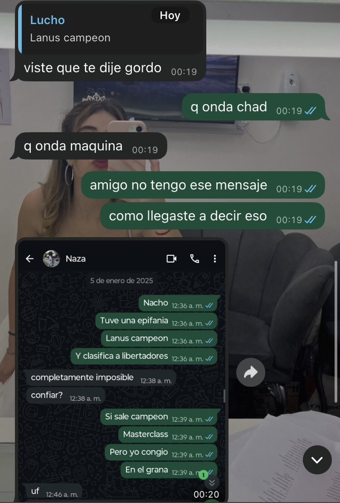 Esta predicción de #lanus que re mil carajos fue?