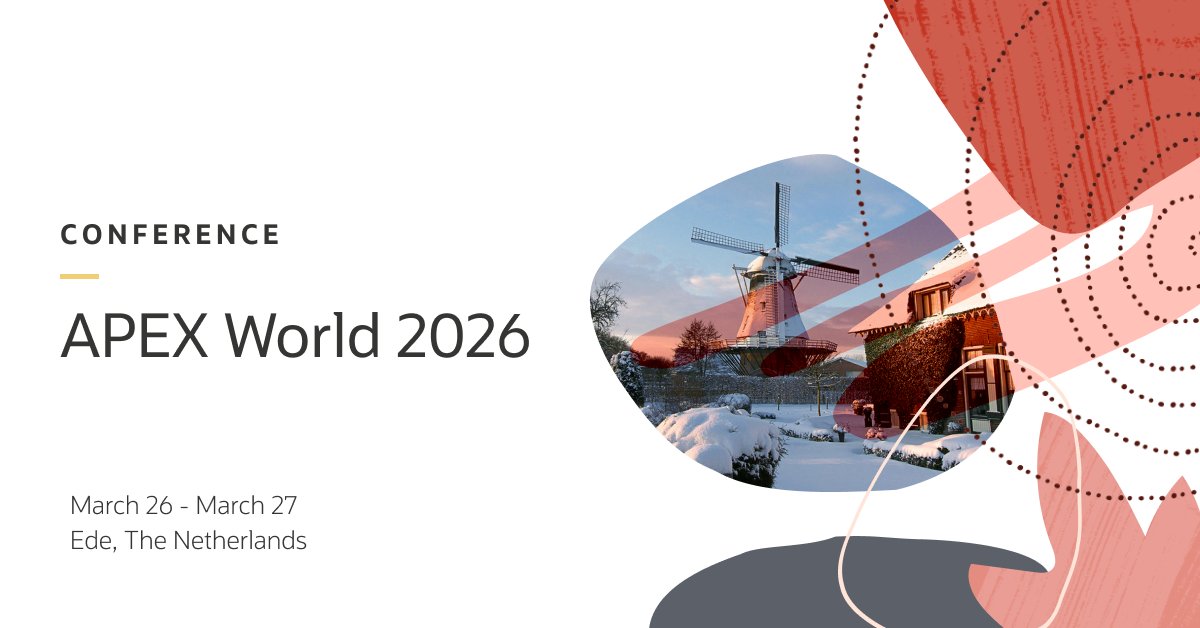 Oracle APEX tweet media