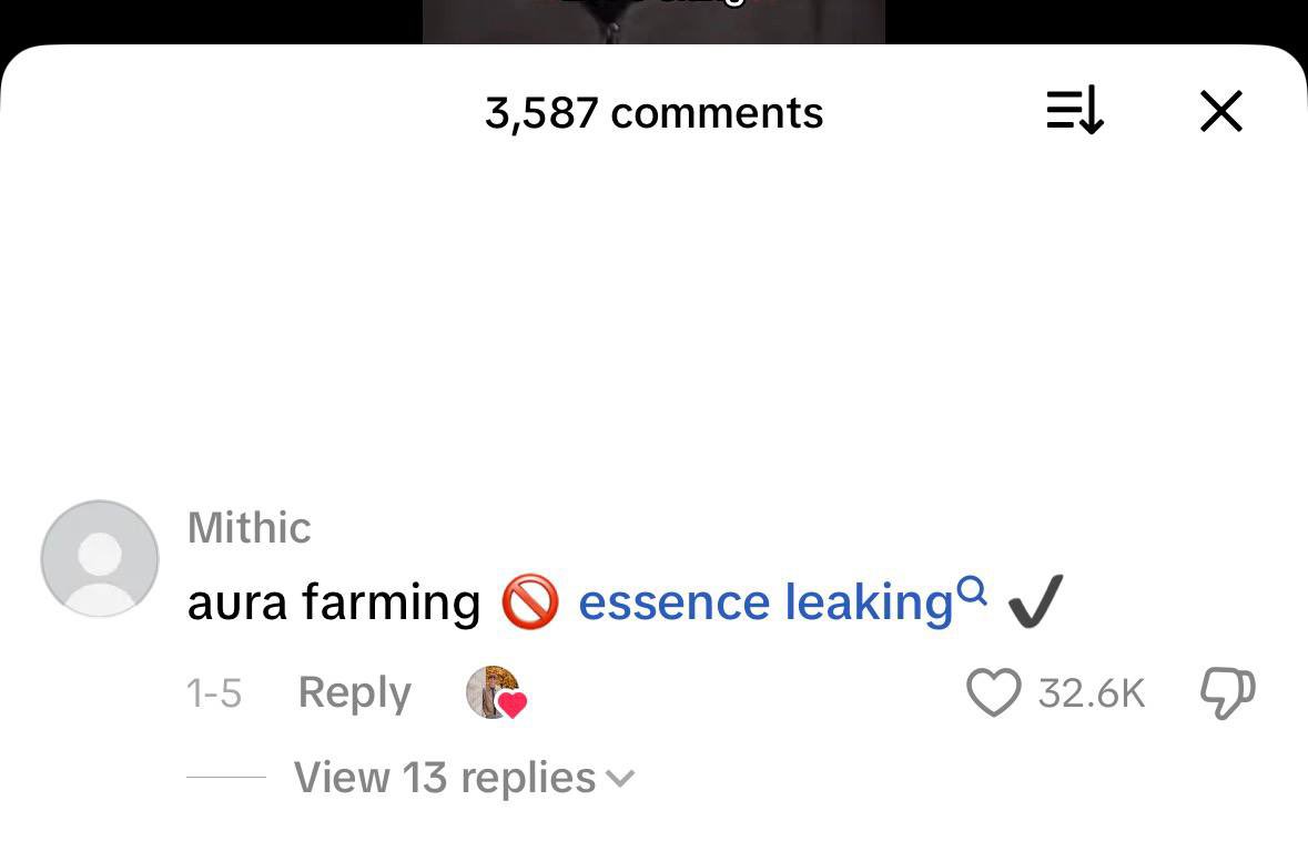 We are now dropping aura farming and replacing it with $Essence Leaking

6nDUuWpdTGiom4BRXtLMtWyT9UfNuKFLo86MYPGgpump