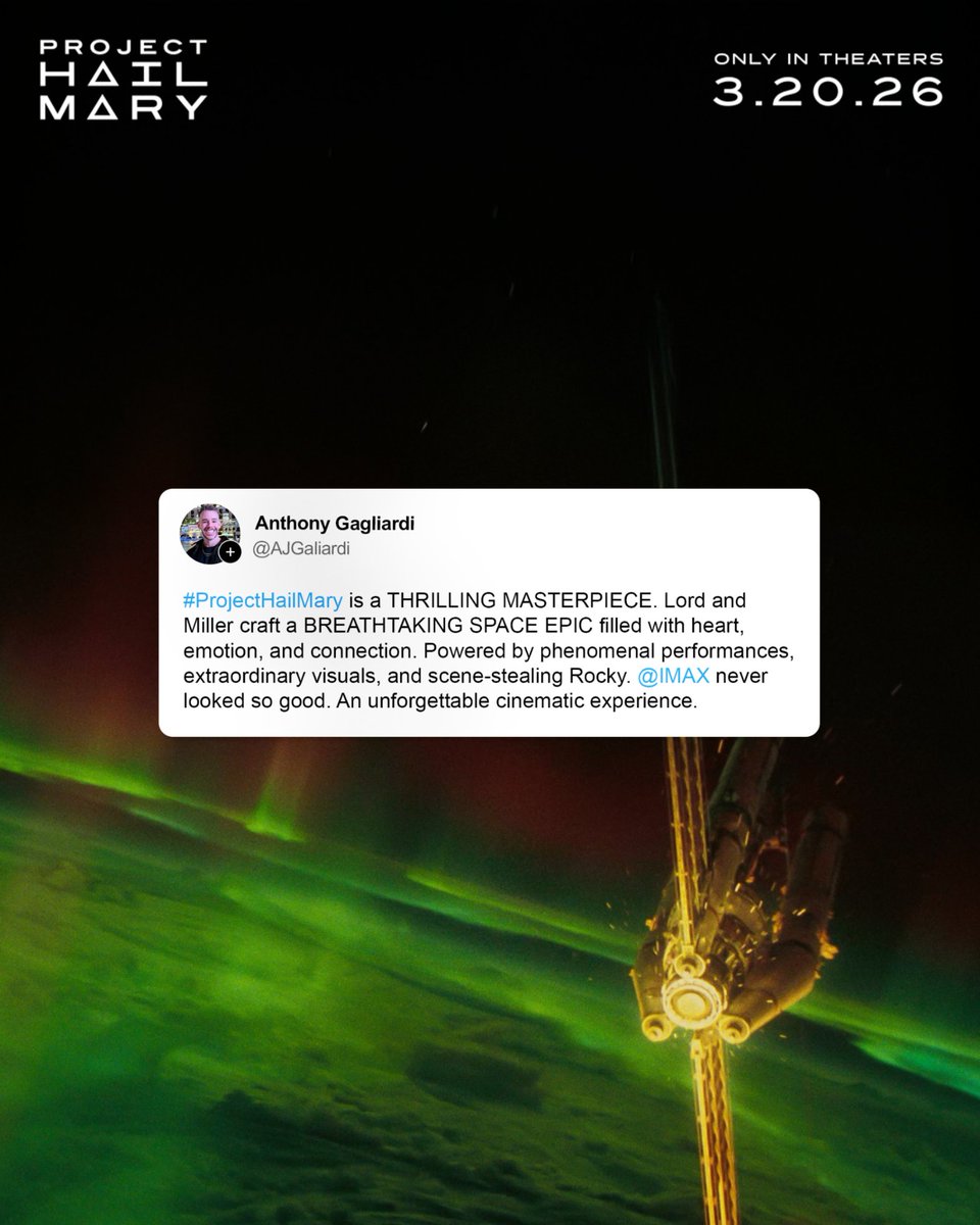Project Hail Mary tweet media