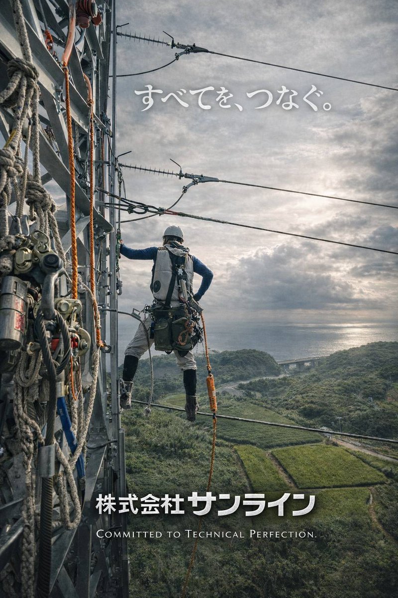 従業員募集してます✨
拡散して貰えるととても嬉しいです✨
 #株式会社サンライン
 #送電線工事
 #鉄塔工事
 #従業員募集中