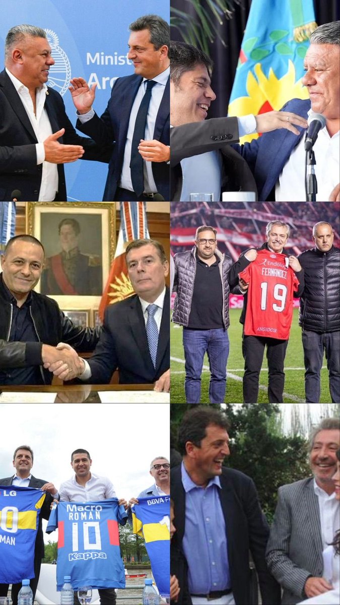 Hay políticos
Hay jueces
Hay empresario
Hay árbitros
Hay periodistas
Mucha gente está sucia y tiene negociados con la MAFIA de la AFA que comandan Tapia y Toviggino
Está todos desesperados por hacer caer la causa porque van todos presos