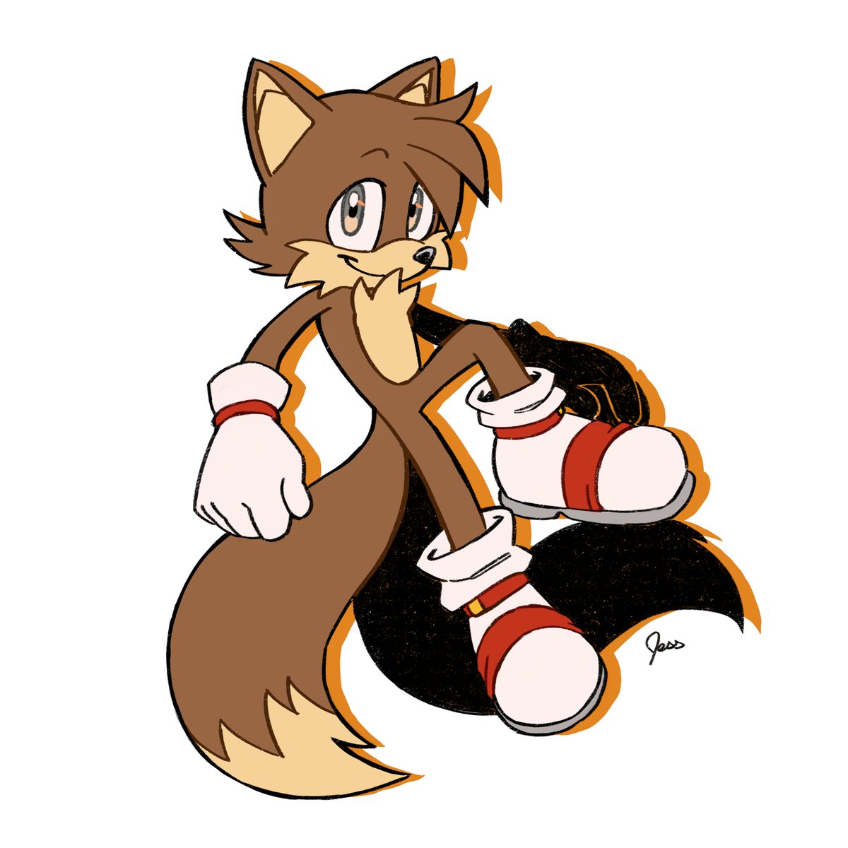 A little classic brown Tails action never hurt anybody. You know, I think he looks better this way, I ain't gonna lie.