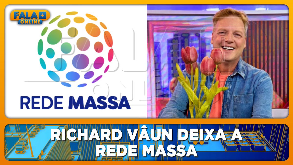 falamaisonline's tweet photo. Richard Vâun deixa a Rede Massa.
https://t.co/J59lya6FiF
#RedeMassa #SBT #Televisão #FalaMaisOnline https://t.co/pkb694JXvh