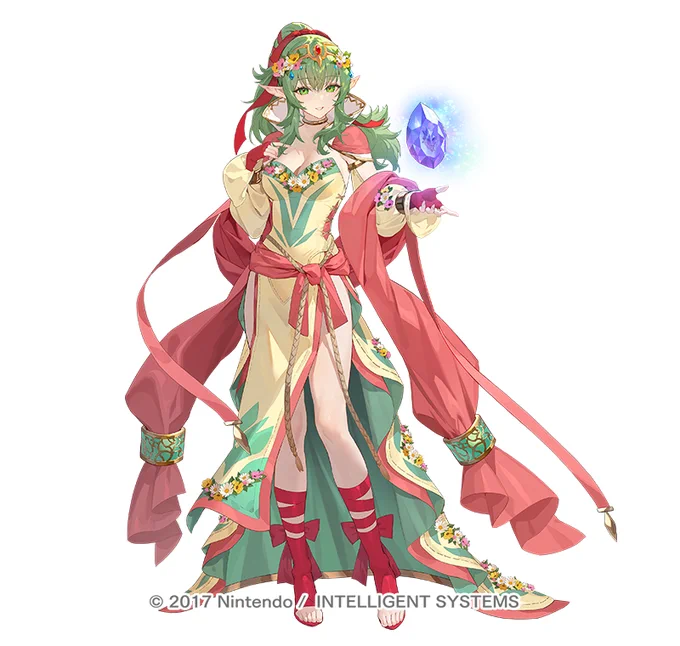 【ファイアーエムブレム ヒーローズ】にて「悠久を生きる巫女 チキ」のイラストを描かせていただきました。どうぞよろしくお願い致します! #FEヒーローズ