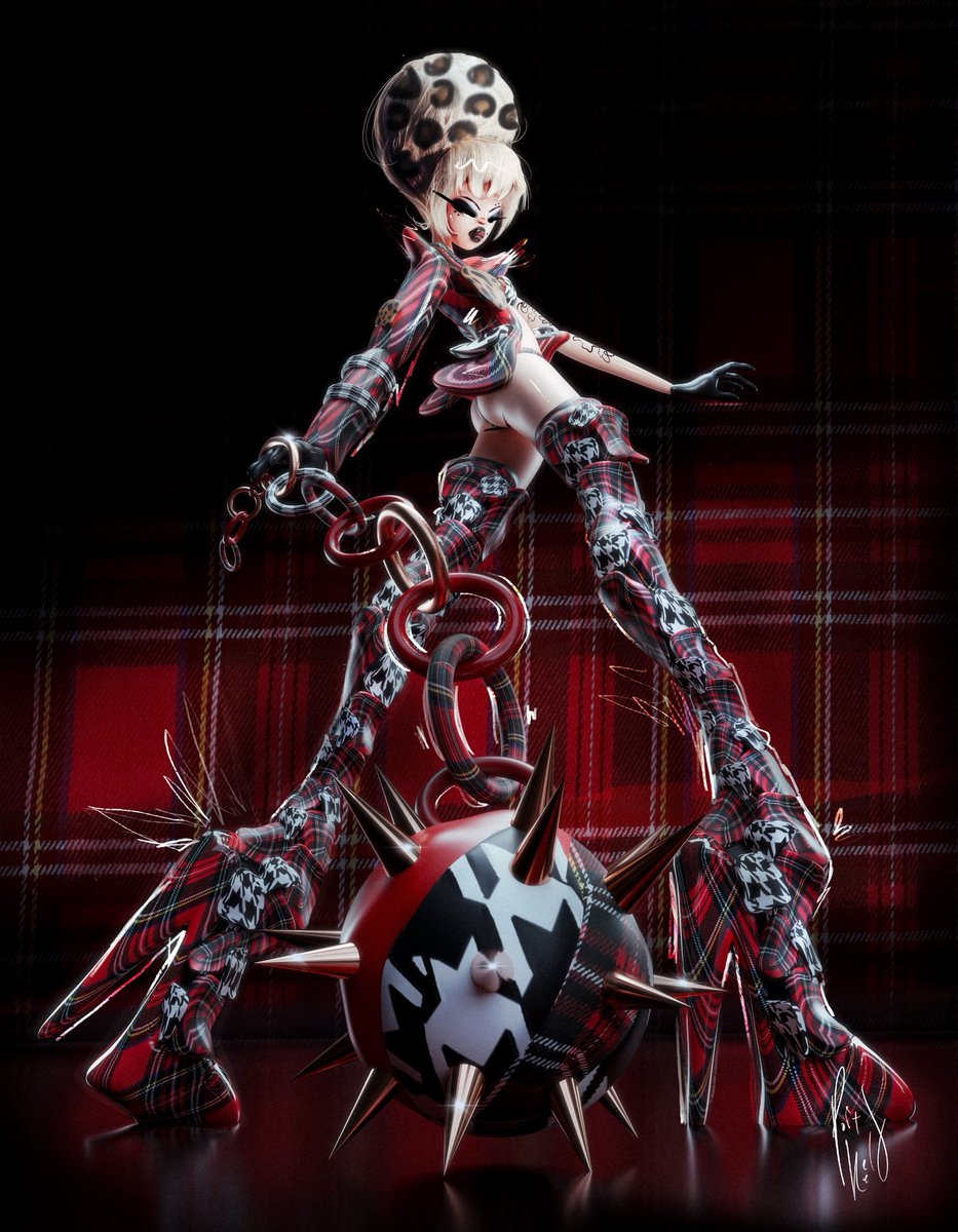 PoiandKeely's tweet photo. ⛓️ Discord Addams  
{3D Blender + Procreate} https://t.co/kBOqLjdotb