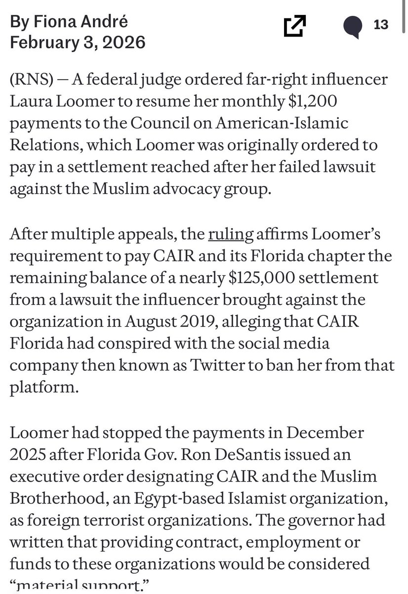 <a href="/LauraLoomer/">Laura Loomer</a> <a href="/goddek/">Dr. Simon Goddek</a> Laura Loomer likes to sue people and then have to pay them monthly apparently.