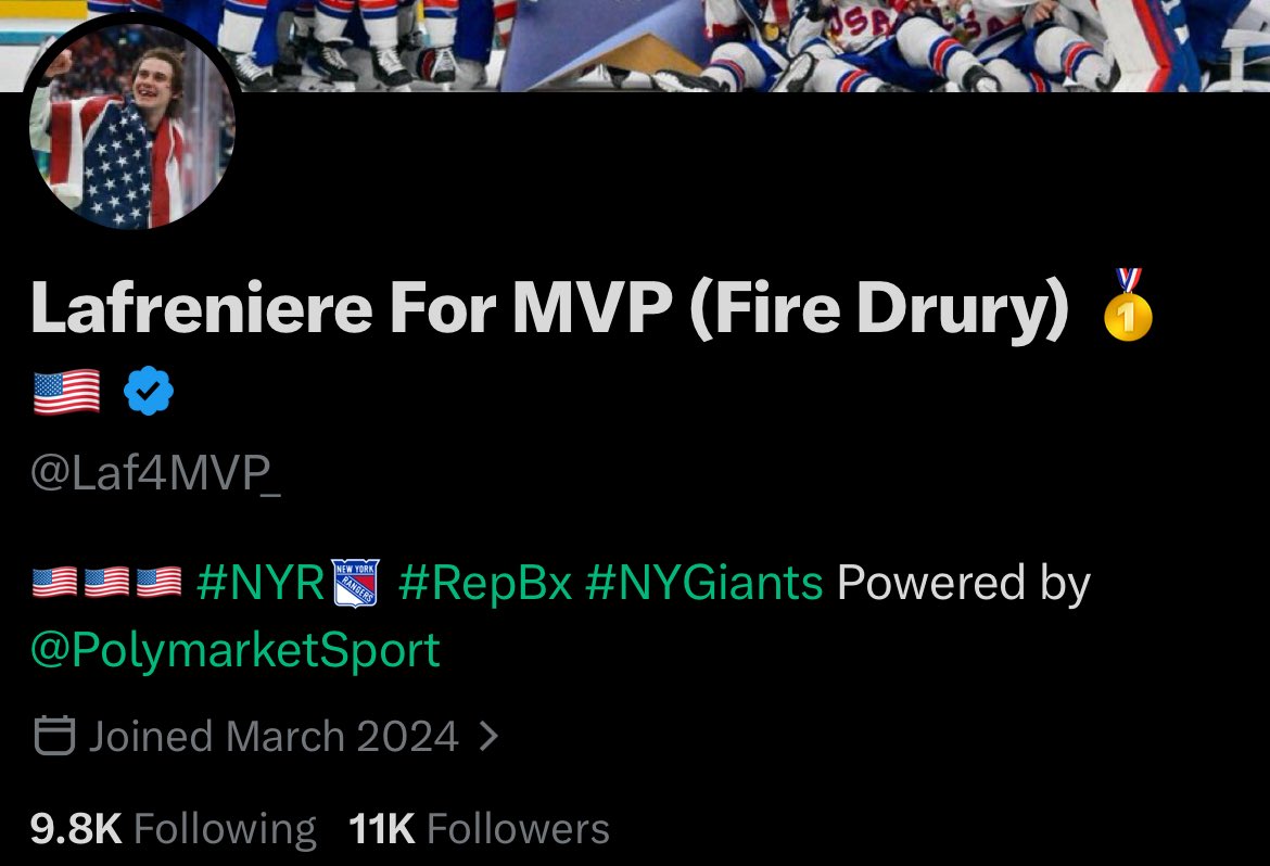Lafreniere For MVP (Fire Drury) 🥇🇺🇸 tweet media