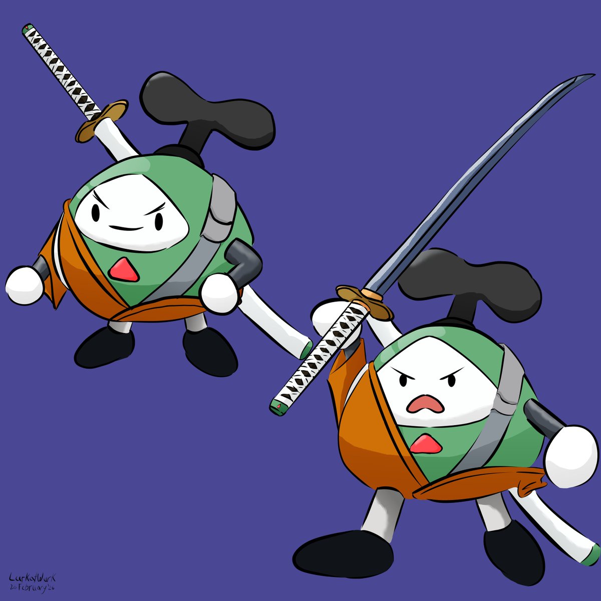 raf_wasnt_here's tweet photo. I drew an Otomo cosplaying as Otomo, the noble leader and Zen master of the Dragon Clan from Battle Realms!
I wonder if the denizens of Immerheim also immersed themselves in this classic RTS back in the day...
#Immergination #battlerealms https://t.co/e4ZvVPAswv