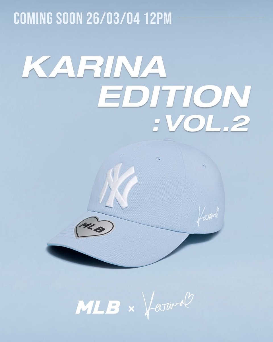 MLB Karina Edition Vol. 2 is consists of four items: 2 ball caps