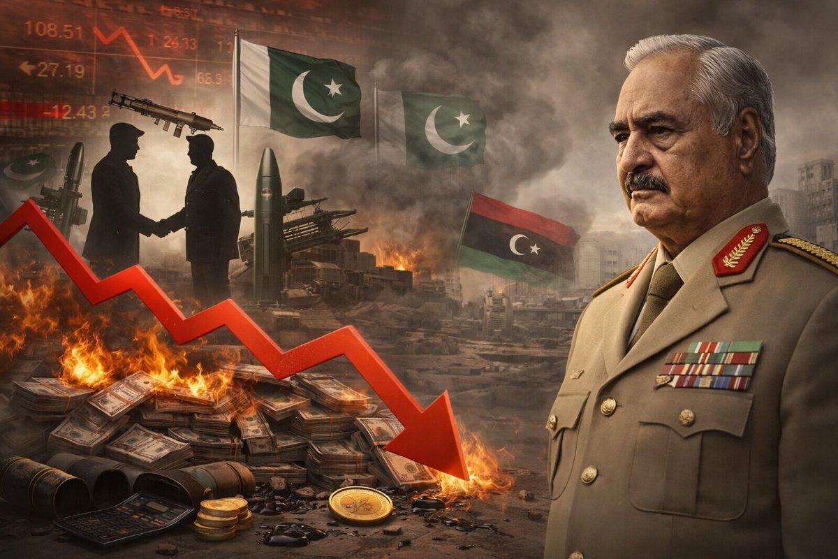 TheGygsawIN's tweet photo. Pakistan Libya arms deal
Fears grip Tripoli that the deal will wreck Libyan economy to a point of no return. It was behind closed doors earlier. Now, is being echoed even in diplomatic chatters.
Here's why. https://t.co/TTC38rhIcL