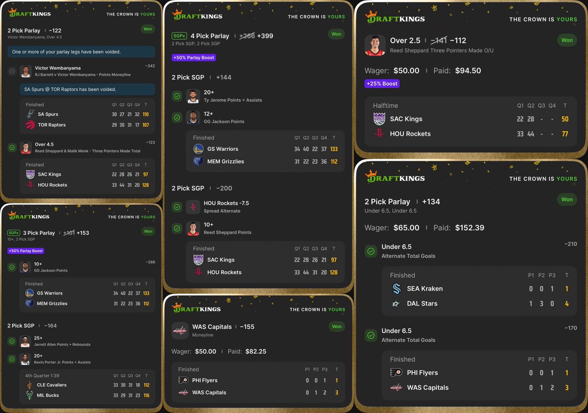 NHL and NBA respected coin tonight 🫡 

All plays for 1 dollar 👉👉👉 dubclub.win/checkout/36854…