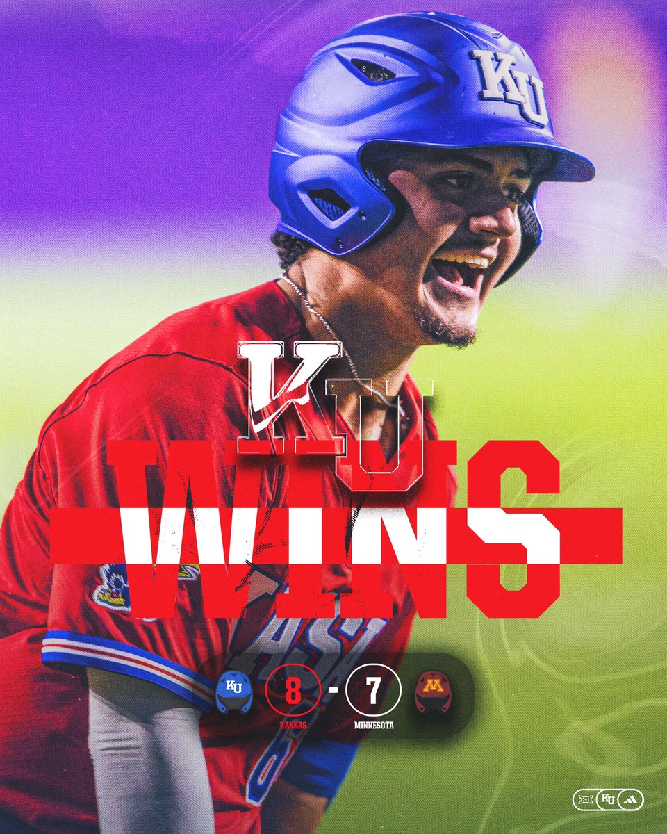 KUBaseball's tweet photo. W to start the series 😄 https://t.co/K7IW51zq89