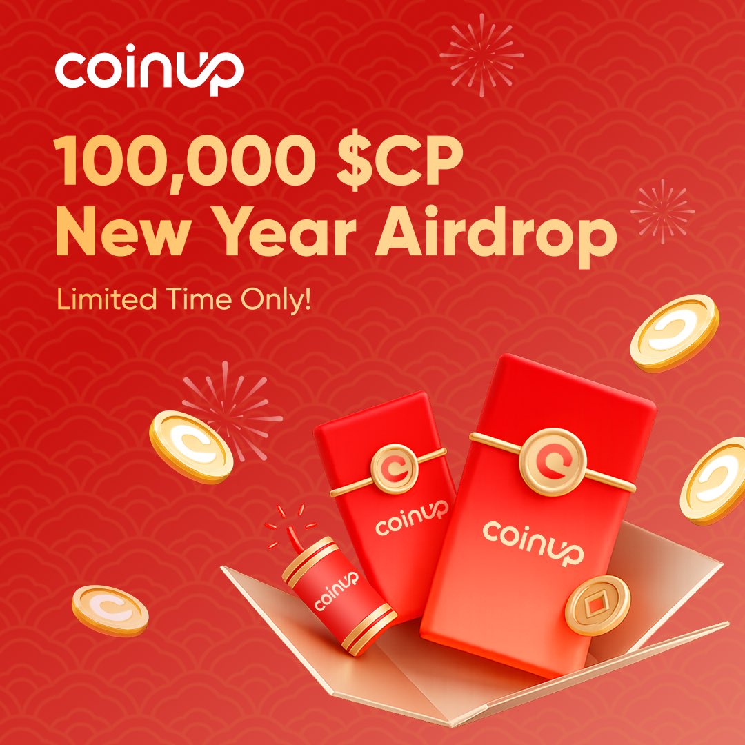 💥 100,000 $CP New Year Airdrop | We’re Starting 2026 With a Bang 💥

🧧 No gimmicks. Just rewards.

💰100,000 $CP up for grabs. Limited time only!

✨How to enter:
1️⃣ Follow <a href="/CoinUpOfficials/">CoinUp.io</a> 
2️⃣ RT + comment your CoinUp UID
3️⃣ Tag one friend

🗓 Feb 26 – Feb 28, 2026

🔗 Sign
