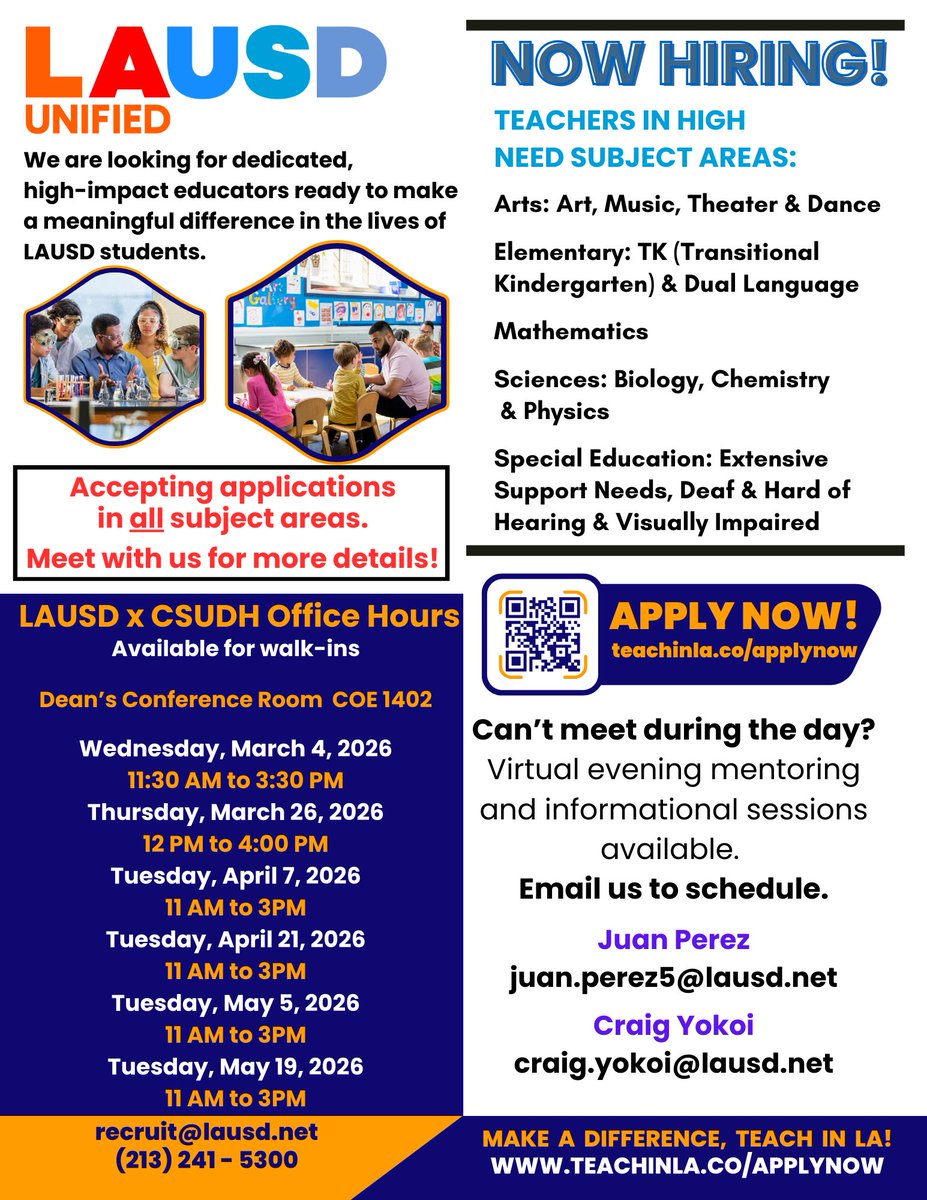 CSUDH College of Education tweet media