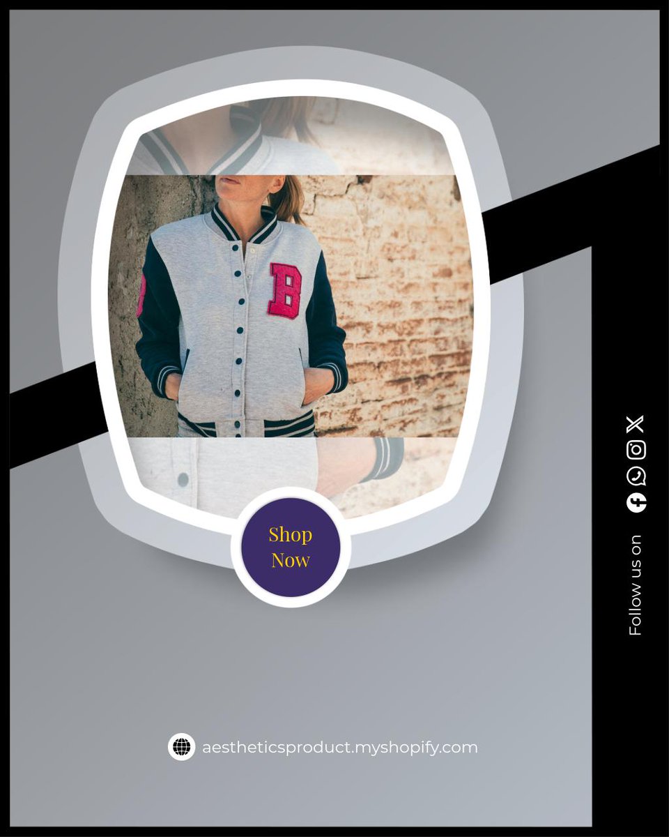 Crochetasthetic's tweet image. Elevate your style with our Classic Varsity Top for just ₹4930.80. Perfect for any occasion—don't miss out on this timeless piece! #FashionEssentials #VarsityStyle

Shop Now aestheticsproduct.myshopify.com/products/class…