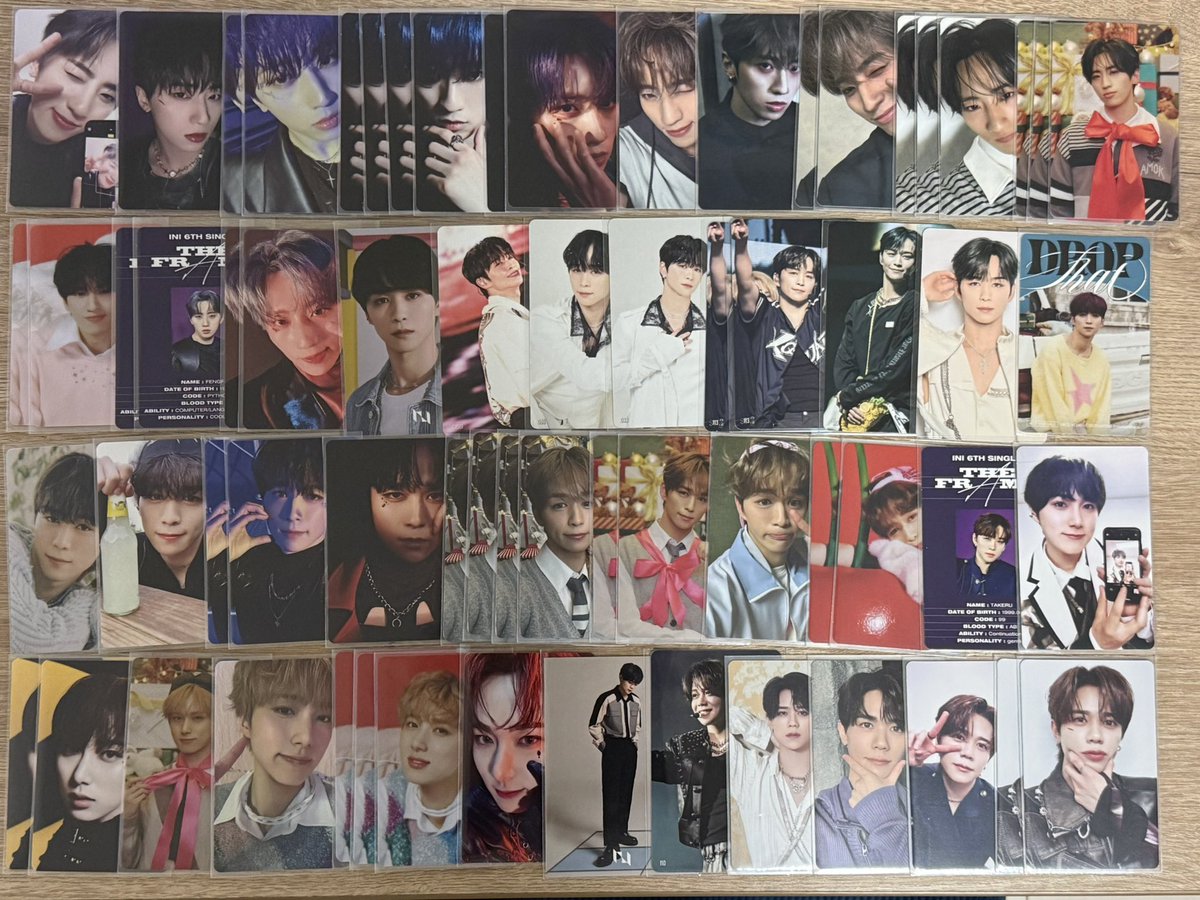 INI 過去トレカ 交換 【譲】①~④尾崎 木村 後藤 佐野 許 西 藤牧 松田