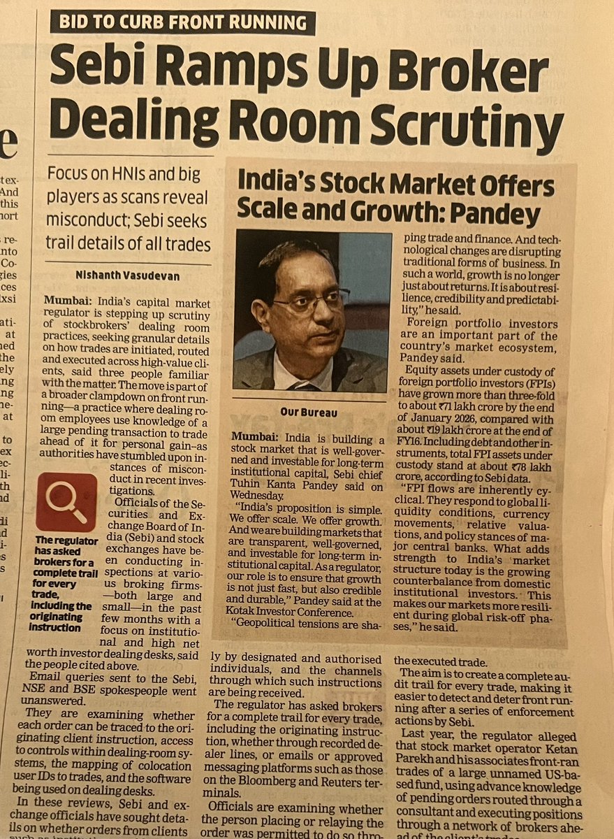 Ashish1Nanda's tweet image. One policy we at #KotakNeo have been following for years  - NO MOBILE PHONES in the dealing room.  All phone conversations get recorded. 

Never compromise on processes which raise the bar on good governance.