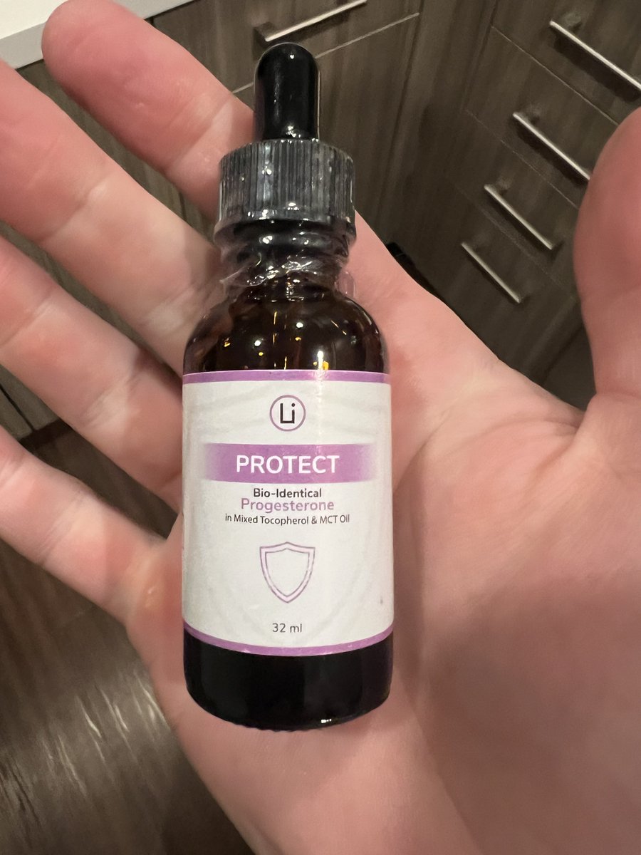 palis's tweet photo. Not sure what exactly regulated the period, I was only focusing on the pain

I got her on a methylated b vitamin complex, vitamin D (2-5K IU but not everyday), zinc, copper, magnesium 

Something among those regulated her periods, b vitamins, D and zinc could’ve all helped there 

Adequate D and zinc both known to lessen period pain, but when she gets cramps she takes 250mg magnesium and one full dropper (60mg-100mg) either 1x or 2x daily of bio-identical oral progesterone. I know the supplements and magnesium helped a bit because she had a period with just those before the progesterone and they did help some. But the biggest difference by far in pain, and the one that shortened from 3 to 2 days was the progesterone. First day she takes a full dropper morning and night, second day usually just a full dropper morning and doesn’t need to that night