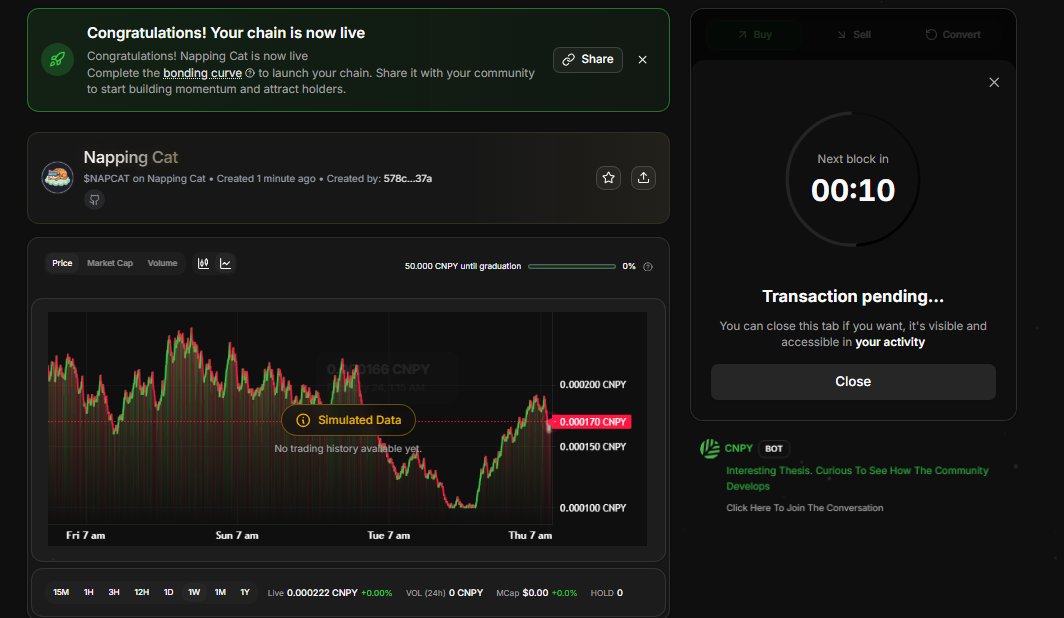Alfarome71's tweet image. @CNPYNetwork Who needs a green candle when you have a cozy cloud? ☁️✨

Introducing Napping Cat ($NAPCAT). The first pixel-art cat that prioritizes naps over rugs. Let the others fight, we’re just dreaming big. 💤

Check us out on Canopy!🔥 testnet.app.canopynetwork.org/chains/72014 #TESNET #Canopy