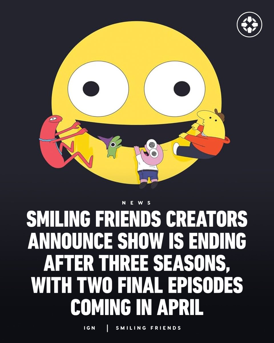 Bad News: Smiling Friends is ending.

Good News: There are two new episodes of Smiling Friends coming in April, according to creators Zach Hadel and Michael Cusack. 

They will be the show's final episodes.