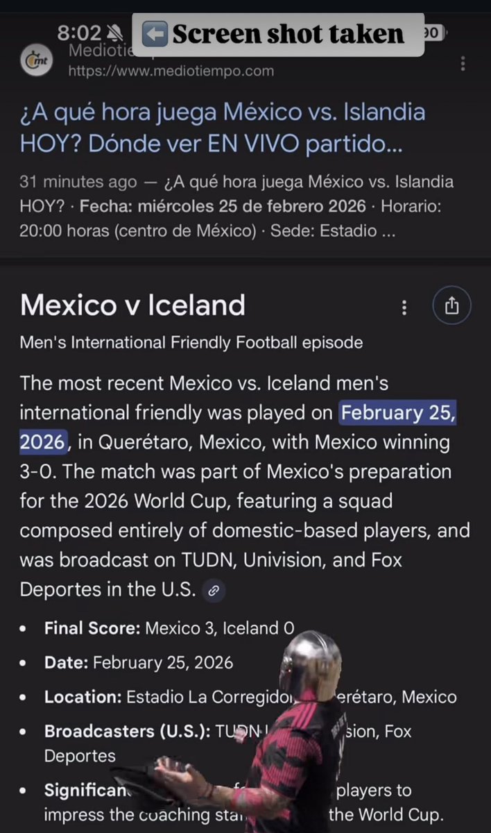 Como cuando buscas a ver a qué hora juega México contra Islandia y antes de que empiece el partido marca 3-0 y resulta que van 3-0. Hubiera apostado 🤦‍♀️ #mexico #futbol  #Islandia #iceland #soccer