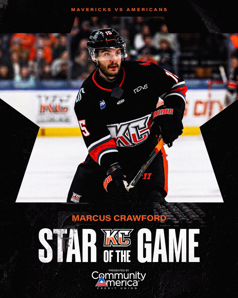 kc_mavericks's tweet photo. Marcus Crawford earns @CommunityAmerCU Star of the Game after scoring tonight’s game-winning goal and adding an assist! https://t.co/oPBYU6skEe