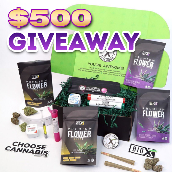 🚨 $500 CANNABIS GIVEAWAY 🚨

10 Days. Only 1 Winner.

🔥 28g of Elite &amp; Exotic Flower
 💨 Live Diamond Vape
 💎 2g Diamond Concentrate
 🌿 2 Pre-Rolls
 🧪 1 Liquid Diamond Syringe

How to Enter:

 1️⃣ Follow <a href="/BioWellnessX/">BioWellnessX</a> + <a href="/_StonersRUs_/">STONERS R US 🍃</a> 
 2️⃣ Like + Repost
 3️⃣ Tag 3 REAL Friends