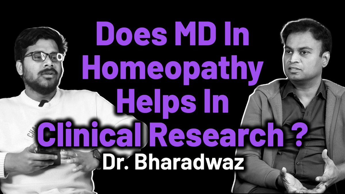 HealtAuthentic's tweet photo. Does MD In Homeopathy Helps In Clinical Research ? | BHMS Career | Dr. Bharadwaz | Dr. Manidrupath

#MDHomeopathy #ClinicalResearchCareer #HomeopathyStudents #MedicalResearch

#clinicalresearchjobs #HealthAuthentic #DrBharadwaz

https://t.co/UUd2bq2x8H https://t.co/HuYh4F1WLb