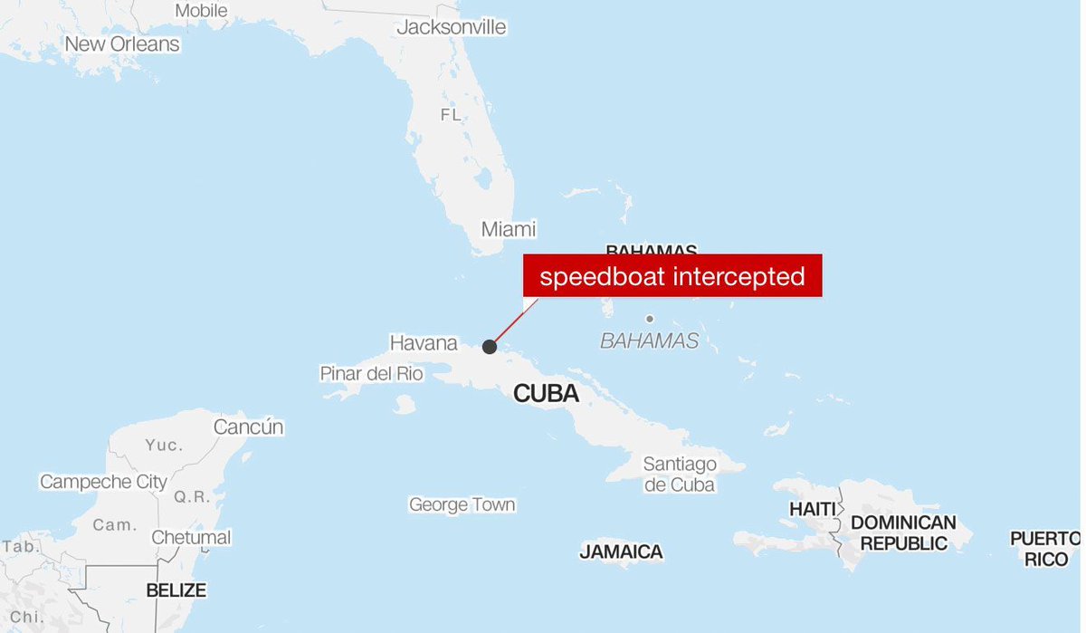 🇨🇺Cuba shot at a boat that was reportedly stolen.

It was registered to a 65-year-old Cuban-born man in Miami, it was docked in a Florida Keys marina. 

The owner reported it stolen right after law enforcement contacted him.

Source: <a href="/LibbeyDean_/">Libbey Dean</a>