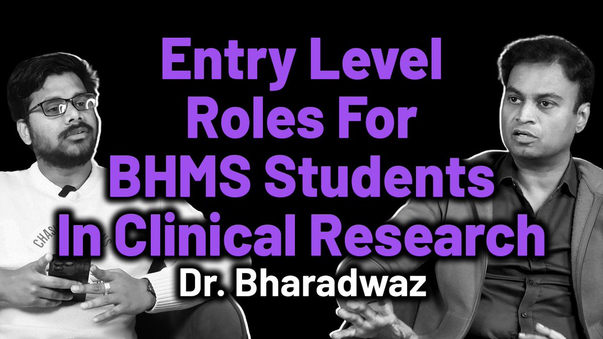 HealtAuthentic's tweet photo. Entry Level Roles For BHMS Homeopathy Students In Clinical Research | Dr. Bharadwaz | Dr. Manidrupath

#BHMSJobs #ClinicalResearch #HomeopathyCareer #EntryLevelCR #BHMSOpportunities

https://t.co/5SglzSQJ1v https://t.co/495Gn6m47S
