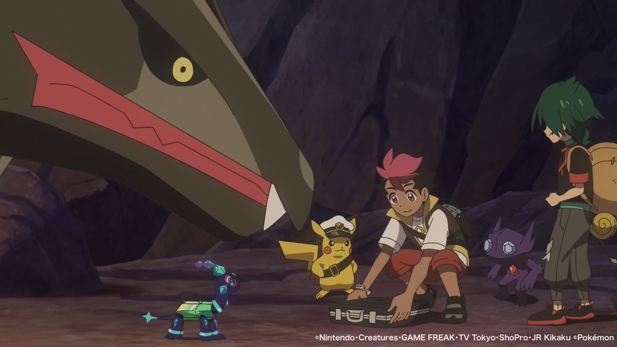 ポケモンアニメ第129話、ロイが念願の黒いレックウザをゲット
