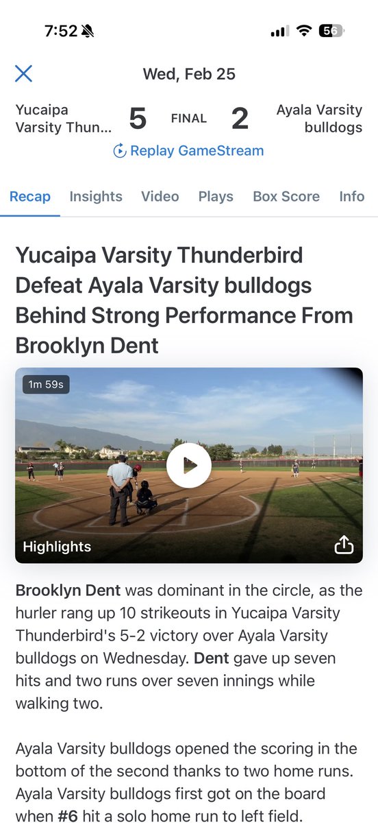 Brooklyn Dent 2027 Movement Pitcher tweet media
