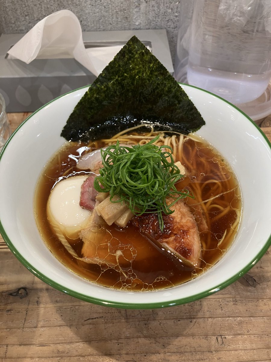先週の木曜日に一ノ割の3931さんについに行けました〜🍜 昆布水つけ麺