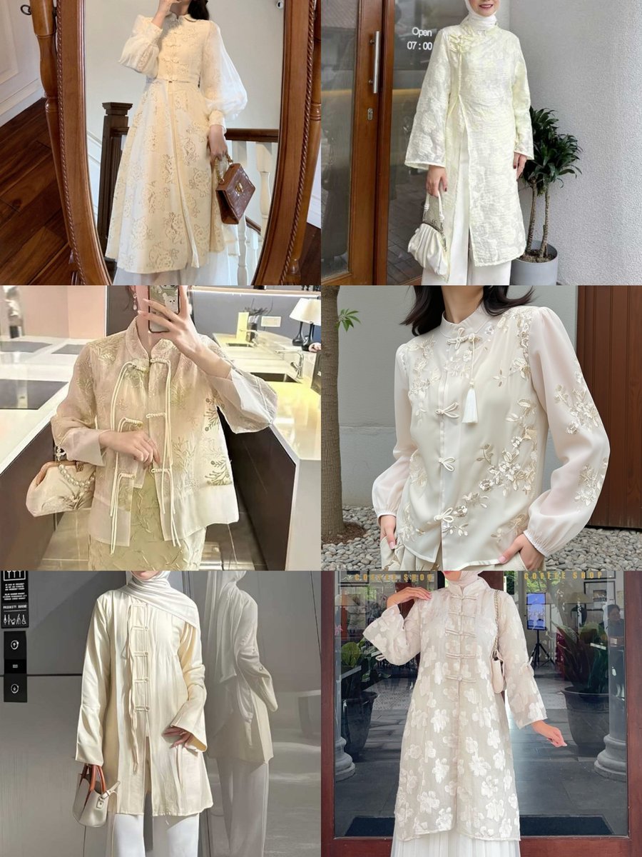 gyanetta_'s tweet photo. Serba serbi cheongsam outfit, yang katanya jadi salah satu fashion item yang diburu warga buat lebaran ini 🙌🏻

A thread https://t.co/FK3ePwCXpS
