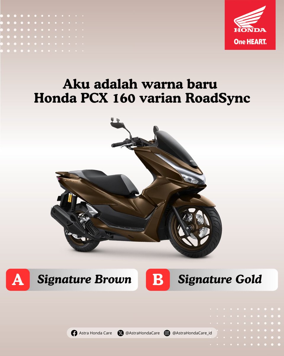 Waktunya Giveaway!

Seperti biasa di hari Kamis ini MiGan mau kasih Giveaway berhadiah menarik (e-wallet).

Pertanyaan Giveaway: Warna baru Honda PCX 160 varian RoadSync. Cuz jawab di kolom komentar!

Dapetin hadiah menarik untuk 1 (satu) pemenang yang beruntung 🙂

* Jawab