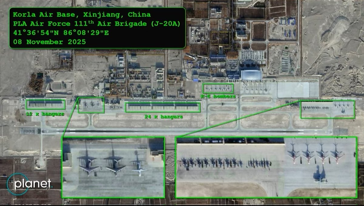Hurin92's tweet photo. 2025 Red Sword mil excercise was the largest yet..

WTC organized drills involved 8 Air Brigades and >200 Aircraft, Dingxin alone had  >100 on its massive northern 4km tarmac 👀

Not televised either unlike those hyped strait ones https://t.co/MJNypYmm2O