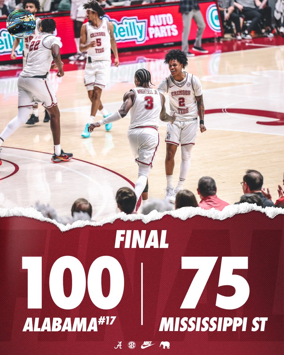 💯 Point Dub.

#RollTide | #BlueCollarBasketball