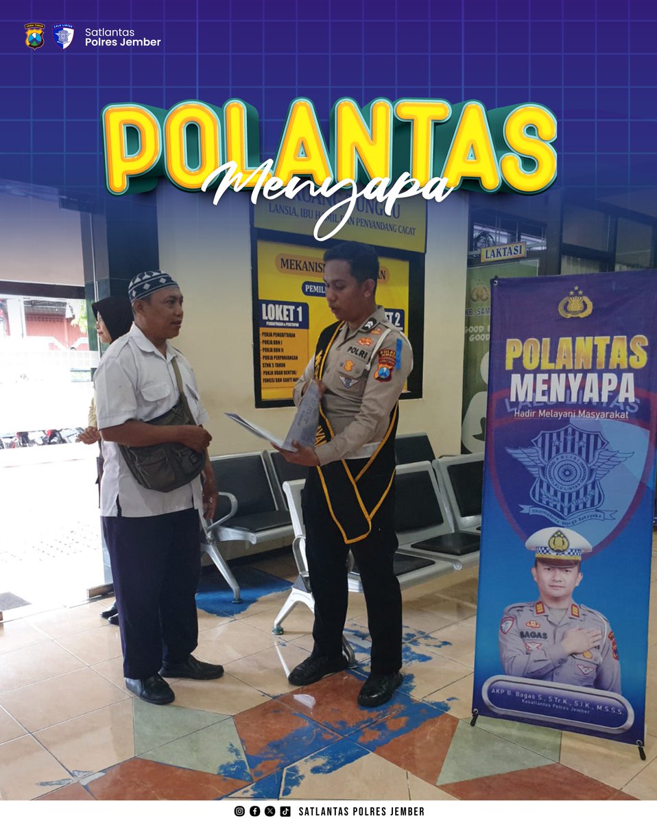Walaupun cuaca saat ini tidak menentu, tetap jaga keselamatan saat berkendara ya.

#polantasmenyapa #satlantaspolresjember #taatadministrasilalulintas #pelayananprima