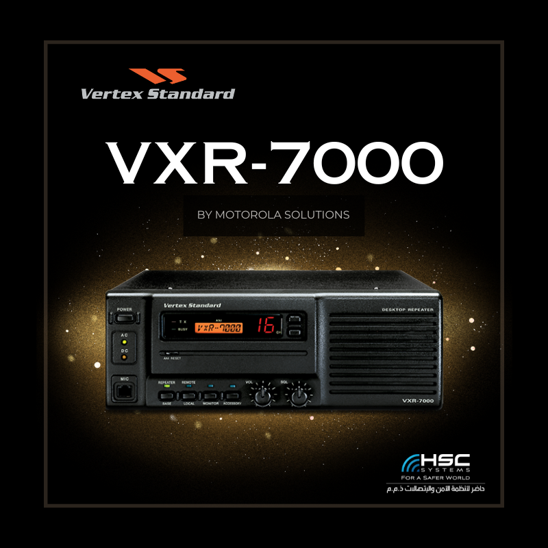 HSCSystem's tweet photo. VXR-7000: repeater + base station in one, delivering reliable wide-area VHF/UHF coverage for mission-critical teams.
#HSCS
#forasaferworld #uae #abudhabi #dubai #digitaltransformation
#MotorolaSolutions #VertexStandard
#RadioRepeater #BaseStation
#ملتزمون_ياوطن
#نتصدر_المشهد https://t.co/8qdbCmYKWa