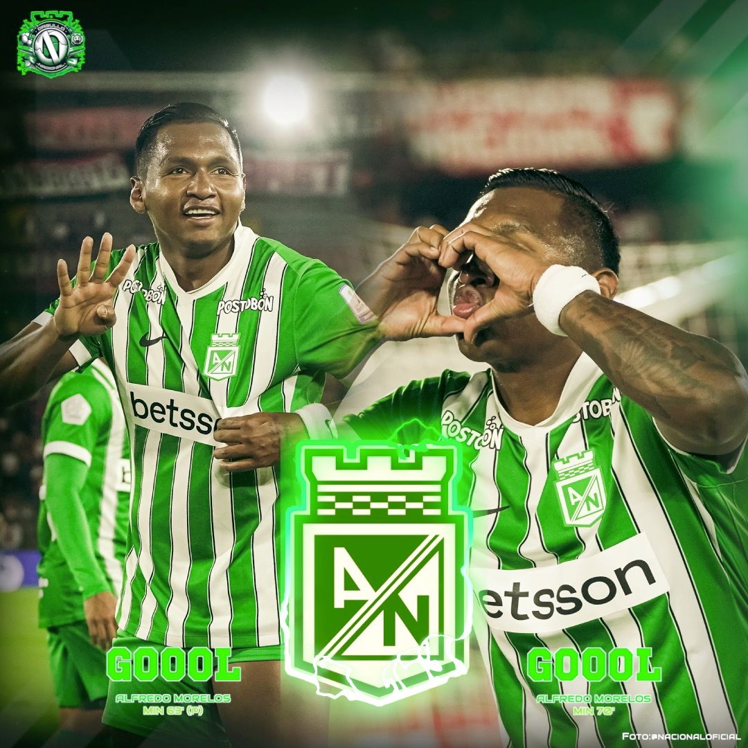 𝗢𝗿𝗴𝘂𝗹𝗹𝗼 𝗯𝗼𝗴𝗼𝘁𝗮𝗻𝗼 🇳🇬⚽️ 

<a href="/nacionaloficial/">Atlético Nacional</a> hizo respetar su segunda casa y le regaló a la hinchada verde en la capital una remontada por 2 goles a 1.