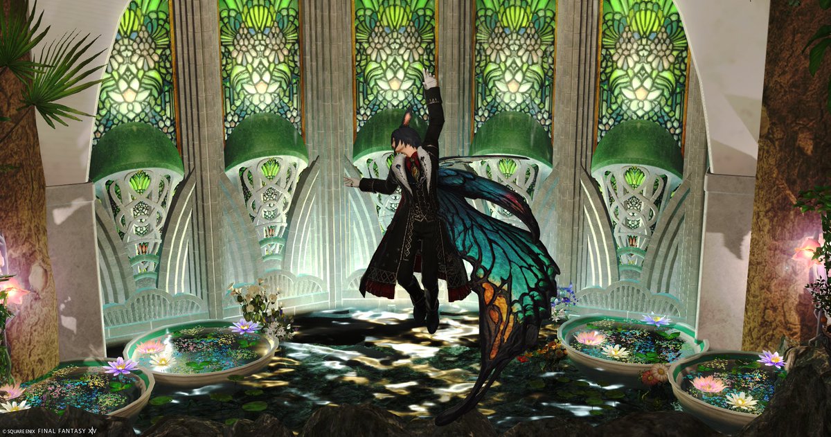 ff14_imomame's tweet photo. 素敵空間だったので妖精王ごっこで飛び回らせていただきました🦋
#STUDIO_M https://t.co/Y6EfdxVJIz