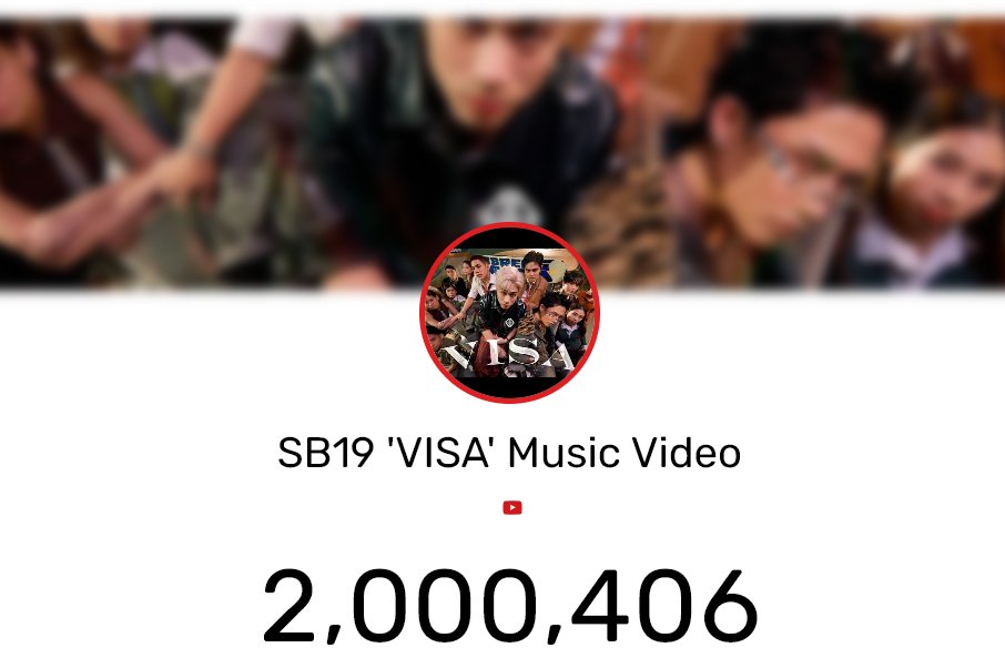Noypi, Noypi, Noypi, Noypi
YEAH

VISA MV reaches 2 MILLION views! ✨🥳
Congrats, SB19xA'TIN! 🎊

Let’s keep streaming and keep that momentum going!

Watch 'VISA' Music Video
🔗: youtu.be/0t6GNcINKeU

Stream 'VISA'
🔗: sb19.sng.to/visa

<a href="/SB19Official/">SB19 Official</a> #SB19 
#VISA