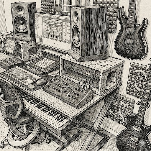 JustBrianMusic's tweet photo. My studio transformed into 4 iconic art styles. 🎨

You could say the vibe “oscillates” with me. 😂

Which one hits your frequency? 👇

#NeuralRendering #MCEscher #StudioVibes #IndustrialSurrealism #DigitalArt https://t.co/mGfpf7t8FO