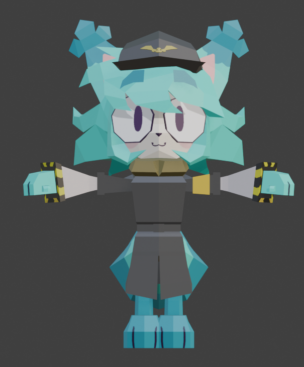 Hanna_Okamya's tweet photo. i made a little costume for him!! :D one of the characters he voiced and my fav little boy, N! i started after finishing the base model and after Michael Himself liked this post i decided to finish and give him his claws and swords :3 

do i give him his wings??
#kovox #kovycat https://t.co/oMBS7Ih2nh