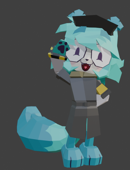 Hanna_Okamya's tweet photo. i made a little costume for him!! :D one of the characters he voiced and my fav little boy, N! i started after finishing the base model and after Michael Himself liked this post i decided to finish and give him his claws and swords :3 

do i give him his wings??
#kovox #kovycat https://t.co/oMBS7Ih2nh
